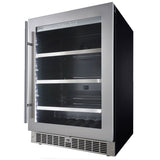 Danby - 5.6 CuFt Integrated Beverage Center, 6 Wine Bottles & 126 Beverage Cans | SPRBC056D1SS