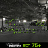 Greenworks 80V 21" Cordless Battery Brushless Self-Propelled Mower 3pc Combo Kit w/ 4.0Ah Battery & Rapid Charger - 1356502