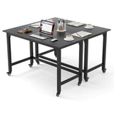 Tangkula Mobile Computer Desk, Simple Style Rolling Home Office Desk Study Table Writing Desk - CB10481NA