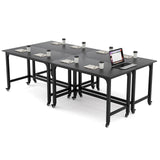 Tangkula Mobile Computer Desk, Simple Style Rolling Home Office Desk Study Table Writing Desk - CB10481NA