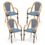 Tangkula Outdoor French Bistro Chairs Set of 2/4