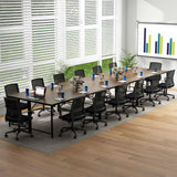 Tangkula 60” Large Computer Desk with Charging Station, Modern Simple Study Writing Desk with Storage Bag - 4*JV11154US-CF