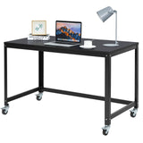 Tangkula Mobile Computer Desk, Simple Style Rolling Home Office Desk Study Table Writing Desk - CB10481NA