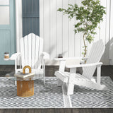 Tangkula Oversized Adirondack Chair, Patio Lounge Chairs w/Adjustable Cup Holder - NP10983BK