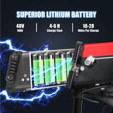 Electric Bike 750W 48V Foldable w/ Shimano 7-Speed & Fat Tires - EG-SCOOTER-EB03