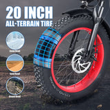 Electric Bike 750W 48V Foldable w/ Shimano 7-Speed & Fat Tires - EG-SCOOTER-EB03