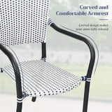 Tangkula Set of 4 Stackable Outdoor Patio Wicker Chairs - NP10073WL