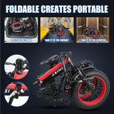 Electric Bike 750W 48V Foldable w/ Shimano 7-Speed & Fat Tires - EG-SCOOTER-EB03