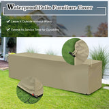 Tangkula 8-Piece Patio Furniture Set with Cover, 2 Ottomans, 2 Armless Sofas & Corner Sofas - HW68605WH+