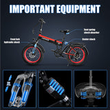 Electric Bike 750W 48V Foldable w/ Shimano 7-Speed & Fat Tires - EG-SCOOTER-EB03