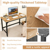Tangkula Mobile Computer Desk, Simple Style Rolling Home Office Desk Study Table Writing Desk - CB10481NA