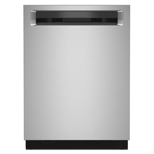 KitchenAid FREEFLEX With Third Rack Top Control 24-in Built-In Dishwasher Third Rack Stainless Steel with Printshield Finish , 44-dBA - KDPM604KPS