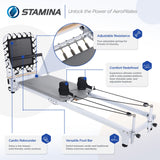 Stamina Products AeroPilates Precision Series Reformer Machine for Home Workouts (For Parts) - 251943