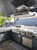 Proline PLJI 102 Island Range Hood – 1200 CFM, Stainless Steel, Outdoor Rated