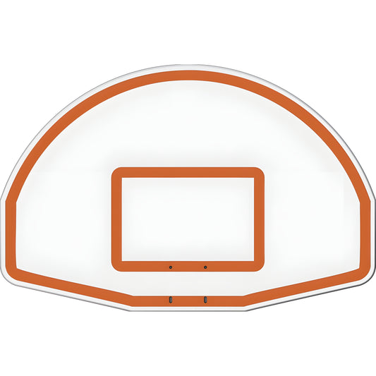 Jaypro Gooseneck Basketball System (4-1/2" Pole with 4' Offset) 56"W x 36"H Aluminum Fan Backboard