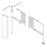 Jaypro Hybrid Steel Volleyball Net Center Upright System
