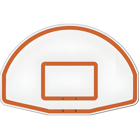 Jaypro Straight Post Basketball System (4-1/2" Pole with 4' Offset) 72"W x 42"H Perforated Aluminum Backboard