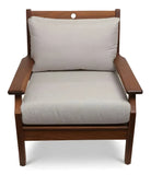 Jensen Outdoor Opal Cushioned Lounge Chair with Cast Silver Cushions - 12037847