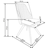 Maxima House Dining set ORIANA with 6 chairs - DT0046K-206 - Backyard Provider