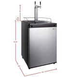 24" Wide Kombucha Tap Stainless Steel Kegerator - KOM20S-1NK