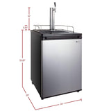 24" Wide Kombucha Tap Stainless Steel Kegerator - KOM20S-1NK
