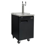 Kegco 24" Wide Kombucha Tap Black Commercial Kegerator - KOMC1B-1