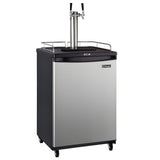 Kegco Wide Single Tap Stainless Steel Commercial/Residential Kegerator - Z163S-1NK