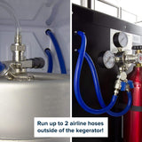 Kegco American Outdoor Grill - 24" Wide Tap Stainless Steel Digital Kegerator - K309SS-1NK
