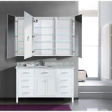 Krugg Svange 6642LLR 66" X 42" LED Medicine Bathroom Cabinet with Dimmer and Defogger SVANGE6642DLLR