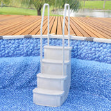 Main Access iStep Above Ground Pool Entry Steps Ladder w/ LED Light + 2 Weights - 59347