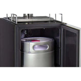 15 Wide Cold Brew Coffee Single Tap Black Commercial Kegerator - ICS15BBRNK