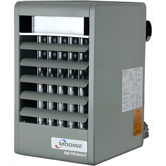 Modine Commercial Workspace Heater - 150K BTU/Intermittent Pilot Ignition/LP/Single Stage w/Aluminized Steel Heat Exchanger & Burner