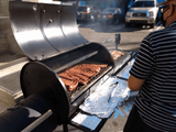 Moss Grills Ranch Style Barbecue Grill / Smoker, Rotisserie, Flat Plate - 201
