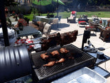 Moss Grills Ranch Style Barbecue Grill / Smoker, Rotisserie, Flat Plate - 201