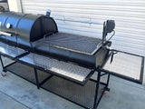 Moss Grills Ranch Style Barbecue Grill / Smoker, Rotisserie, Flat Plate - 201