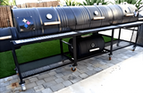 Moss Grills Commercial Triple Barrel Smoker BBQ Grill - 302