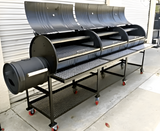 Moss Grills Commercial Triple Barrel Smoker BBQ Grill - 302