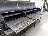 Moss Grills Commercial Triple Barrel Smoker BBQ Grill - 302