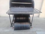 Moss Vertical Single Barrel Smoker - with Lower Firebox -108