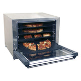 Cadco OV-023P Electric Countertop Convection Oven with Four Pizza Heat Plate Shelves - CDOV023P