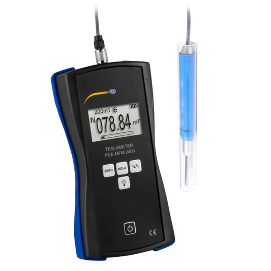 PCE 0 - 24,000G Portable Axial Magnetometer Gauss Magnetic Field Meter - PCE-MFM 2400+