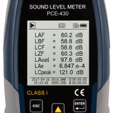 PCE 430 Class 1 Decibel Sound Meter (22 - 136dB) - PCE-430