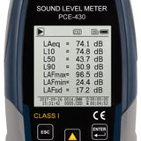 PCE 430 Class 1 Decibel Sound Meter (22 - 136dB) - PCE-430