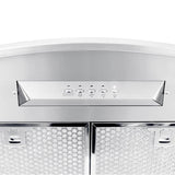 Proline Vector PLFW-Vector.30 Wall Range Hood, 600 CFM, Stainless/Black