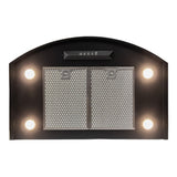 Proline Vector PLFW-Vector.30 Wall Range Hood, 600 CFM, Stainless/Black