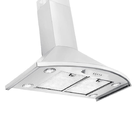 Proline Vector PLFW-Vector.30 Wall Range Hood, 600 CFM, Stainless/Black
