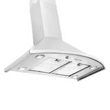 Proline Vector PLFW-Vector.30 Wall Range Hood, 600 CFM, Stainless/Black