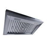 Proline Wall Mount Range Hood - 550 CFM | Stainless Steel | Modern Design | Elite Dream Home - PLSW 755FSCU