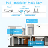Zosi C182 4K 8CH 2-Cam PoE Security System + 2TB Hard Drive - C182 4K 8CH 2