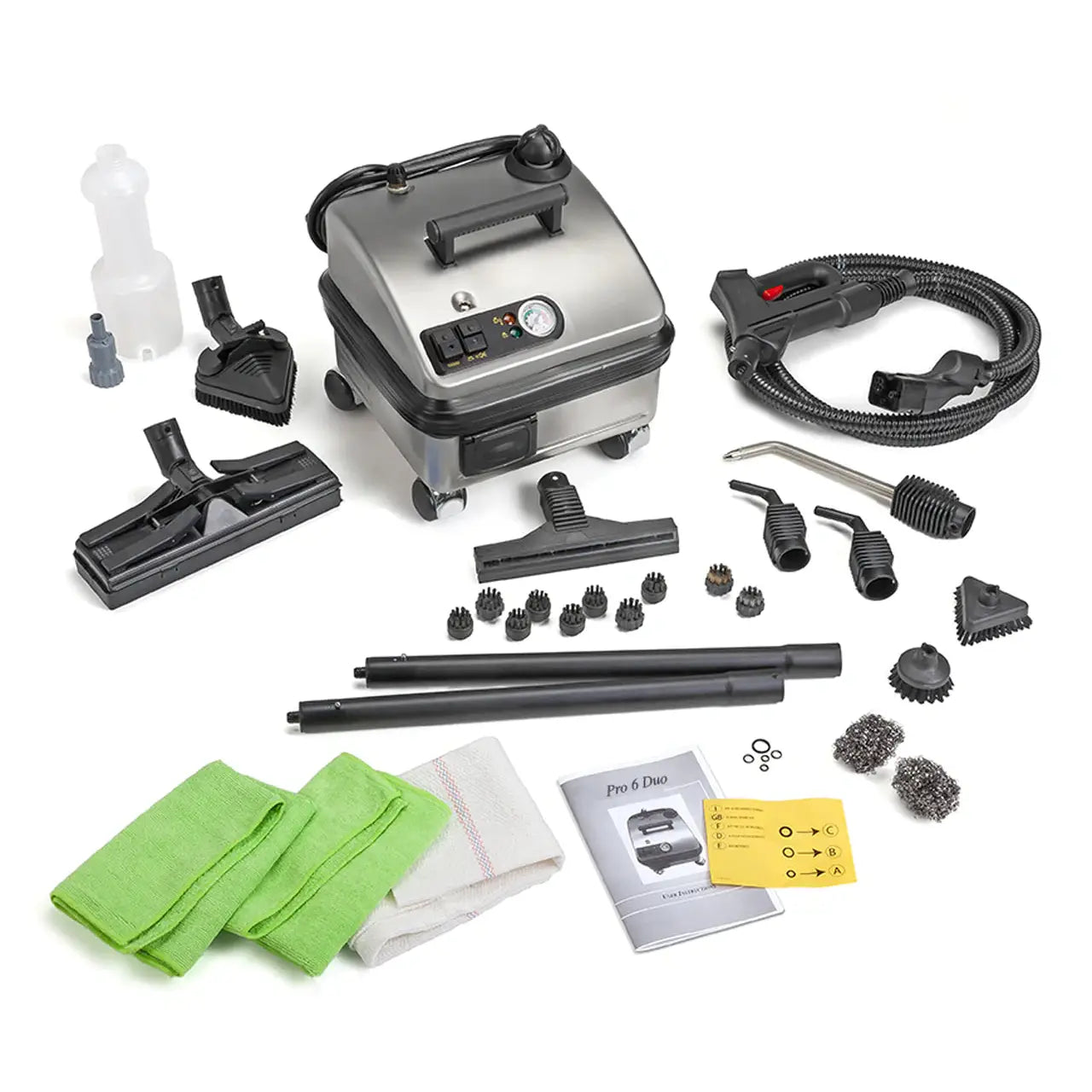 Vapor Clean PRO6-DUO 327 Degree Continuous Refill 87 PSI Steam Cleaner Stainless Steel New